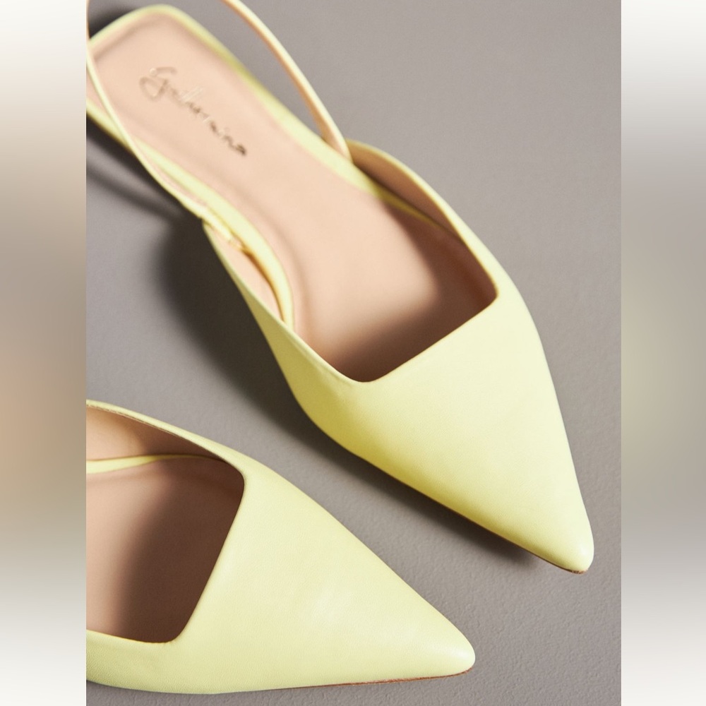 Slingback Yellow Women's Flats
